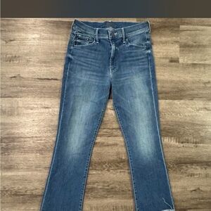 Mother Insider Crop Step Fray